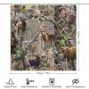 Camo Deer Camouflage Hunting Shower Curtain with Hooks Fabric Cloth Decor Bath Curtains for Bathroom Apartment 72x72Inch (183x183cm) view 2