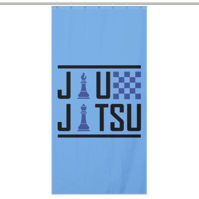 Jiu-Jitsu Chess Shower Curtain with Hooks Fabric Cloth Decor Bath Curtains for Bathroom Apartment 36x72Inch92x183cm