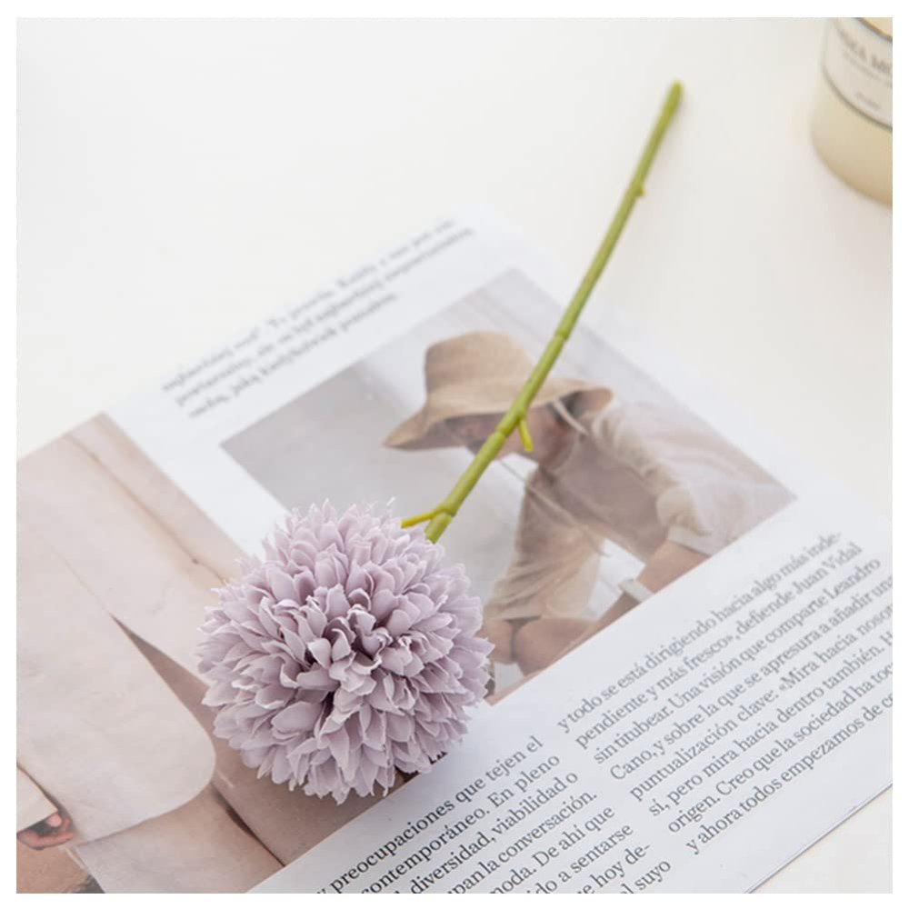 Opaeroo Silk Ball Artificial Flower Chrysanthemum Wedding Artificial Flower Christmas Decor for Home Vase Arrangement Accessories 1Pcs Purple