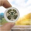 1 Pair Real Four Leaf Clover Pocket Coin - Angel Wings | Magic Coins, Lucky Charms & Shamrock Token | Guardian Angel Gifts, St. Patrick's Day & Sobriety (Gold & Silver) view 2