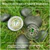 1 Pair Real Four Leaf Clover Pocket Coin - Angel Wings | Magic Coins, Lucky Charms & Shamrock Token | Guardian Angel Gifts, St. Patrick's Day & Sobriety (Gold & Silver) view 4
