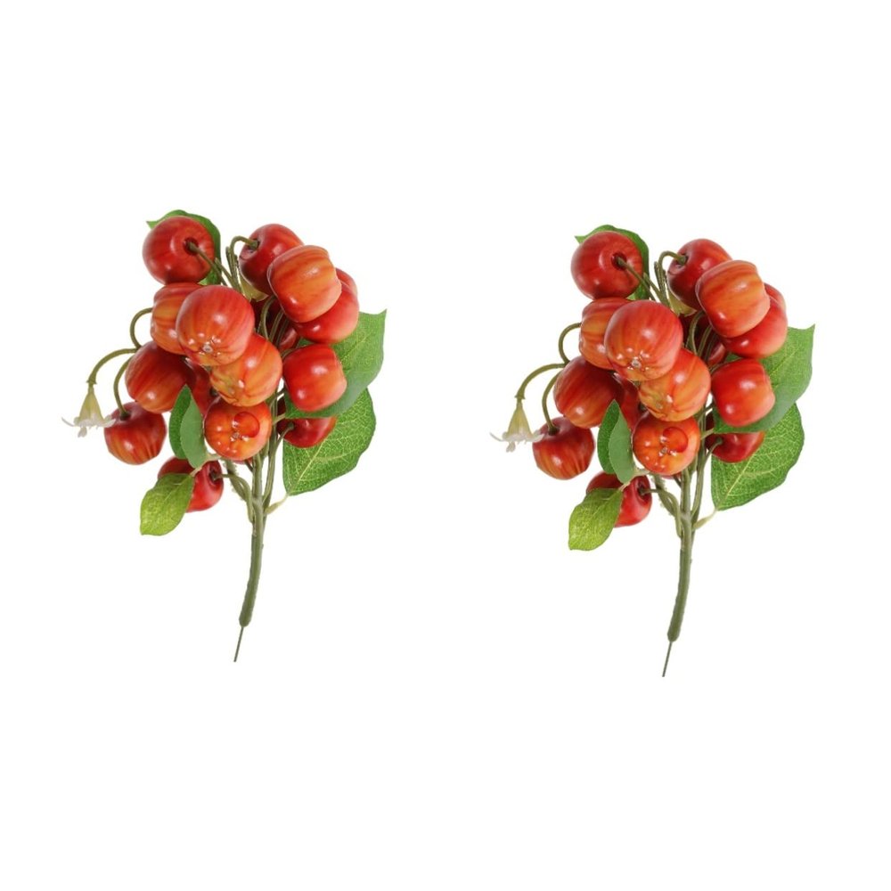 DECHOUS 2pcs Hanging Fruit String Lifelike Artificial Garland for Home Decoration Fruit Photography Props Lightweight and Realistic Design