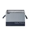 Nautica - Laundry Basket, Foldable Hamper & Storage Bin, Closet Organizers, Home Essentials (Grey Block) view 1
