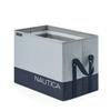Nautica - Laundry Basket, Foldable Hamper & Storage Bin, Closet Organizers, Home Essentials (Grey Block) view 4