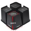 MYMULIKE Bed Risers 8 inch, Oversized Furniture Risers, Support Up to 6000 Lbs, Lift 8 inch for Couch, Sofa, Table,Chair (Black 4 Pack, 8 inch) view 1
