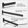 Versatile Wall Mounted Retractable Clothes Drying Rack - Heavy Duty Laundry Hanger with Space Saving Design and Collapsible Feature for Multifunctional Use (Silvery-3 pole with 4 Horizontal bar) view 4