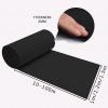 Black Wedding Aisle Carpet Runner Non-Slip Walkway Rug Roll 1 Metre Wide Event Carpet Runner for Wedding Church Outdoor Decoration, Polyester Cuttable (Size : 1x10m) view 2