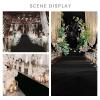 Black Wedding Aisle Carpet Runner Non-Slip Walkway Rug Roll 1 Metre Wide Event Carpet Runner for Wedding Church Outdoor Decoration, Polyester Cuttable (Size : 1x10m) view 4