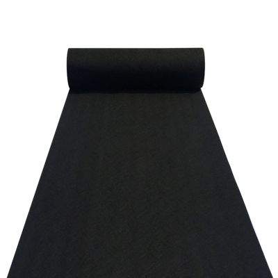 Wedding Aisle Runner Black Event Carpet Mat Wear-Resistant Runner Runway Rug Roll for Wedding Ceremony Church Party Prom Beach Outdoor, Disposable Cutable (Size : 1.5x30m)