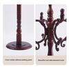 GAMNOF Wood Coat Rack Stand Wooden Coat Rack Freestanding Hall Coat Tree with Sturdy Round Base and 14 Hooks for Hats Bags Purses Vintage Coat Tree Hanger Stand for Entryway Hallway Bedroom, Brown view 3