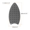 HARFINGTON Silicone Iron Rest Pad, Multipurpose Iron Hot Resistant Mat Iron Rest Plate for Ironing Board Hot Heat Resistant Steam Compact Mat, Grey view 2