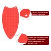 HARFINGTON Silicone Iron Rest Pad, Multipurpose Iron Hot Resistant Mat Iron Rest Plate for Ironing Board Hot Heat Resistant Steam Compact Mat, Red view 4