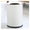 DYPASA Garbage Can Round Bathroom TrashMetal Trash Canfor Easy Cleaningfor Bedroom Bathroom and Office9.61inches Diameter X 12.99inches Height Wastepaper Basket (Color : Gold) view 1