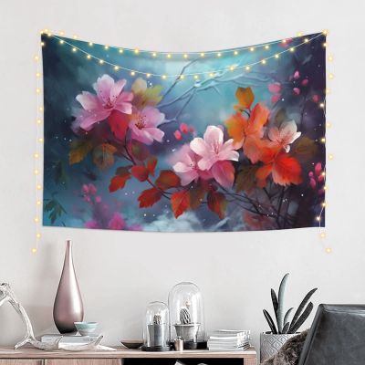 Baxozud Bright and blooming flowers Tapestry Home decoration Tapestry Psychedelic Tapestry Wall hanging Bedding Tapestry