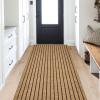 ANTPOP Runner Rug 4ft x 52ft Outdoor Indoor Runner Rugs with Rubber Backing Washable Rug Runner Carpet for Hallway Entryway Kitchen Bathroom Laundry Room Balcony Garage Patio view 1