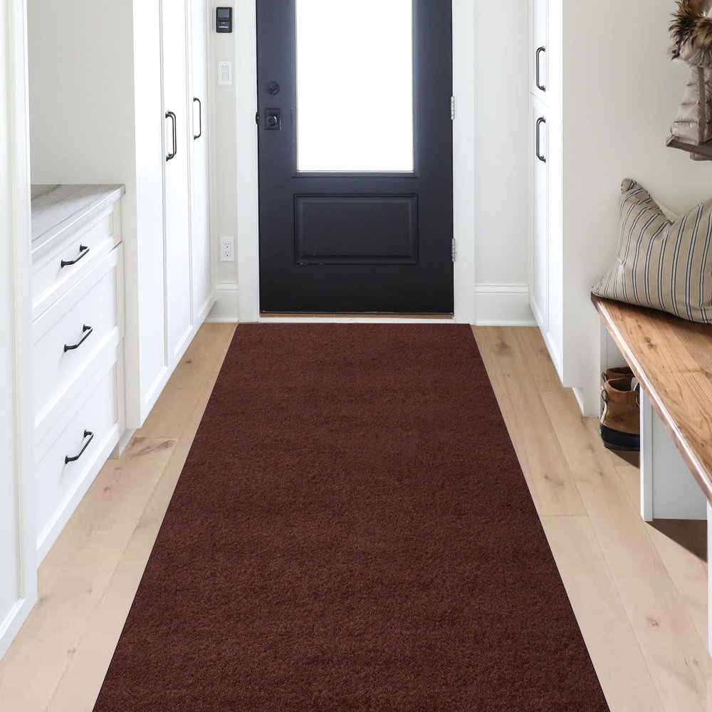 ANTPOP Runner Rug 2ft x 28ft Outdoor Indoor Runner Rugs with Rubber Backing Washable Rug Runner Carpet for Hallway Entryway Kitchen Bathroom Laundry Room Balcony Garage Patio