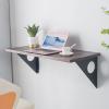 FOF FRIEND OF FAMILY Industrial Rustic Wall Mounted Table, Dining Table Desk, Soild Pine Wood Wall Mounted Bar Tables (Walnut Color, 40" X 18") view 1