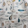 ILUOGUDU White Curtains for Bedroom Kids Curtain Geometric Semi Blackout Window Curtains Nursery Curtain 63 inches Length Linen Darkening Curtains 1 panel (Pinch Pleated Curtains, 63" W x 63" L) view 4