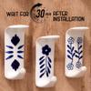 Indian Shelf 3 Hooks, 6 Strips Decorative Adhesive Hooks Kitchen Wall Hook for Hanging Heavy Duty Sticky Hangers Bathroom Towel Hooks for Wall Shower Sticky Hook for Hanging view 3