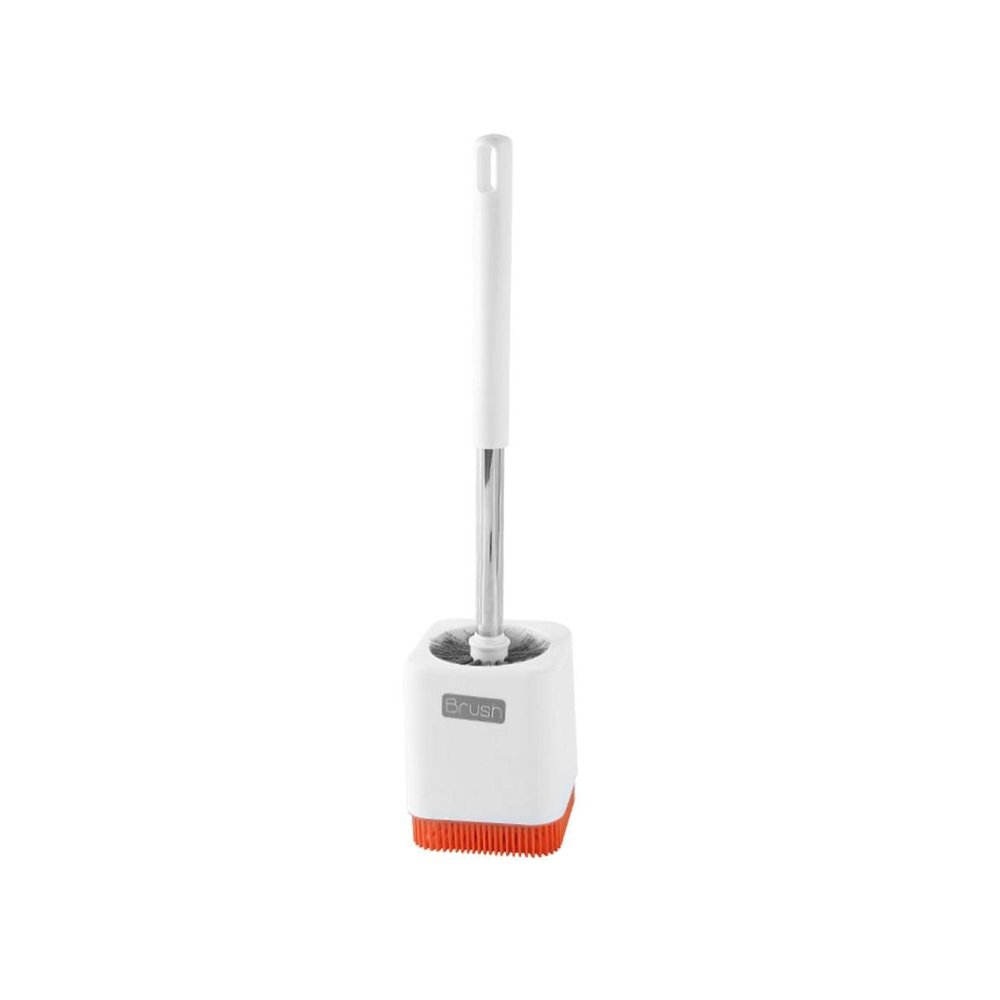 ROHNES Modern Toilet Brush and Holder Wall Mounted Toilet Cleaning Brush Plastic Toilet Bowl Brush for Bathroom deep Cleaning