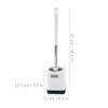 ROHNES Modern Toilet Brush and Holder Wall Mounted Toilet Cleaning Brush Plastic Toilet Bowl Brush for Bathroom deep Cleaning view 2