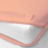 Zipper Fitted Sheet 12 Inch Drop Extra Deep Pocket, Soft 400 Threadcount 100% Egyptian Cotton, Hotel Quality Bottom Sheet, Shrinkage and Fade Resistant, Easy Care (California King, Peach) view 1