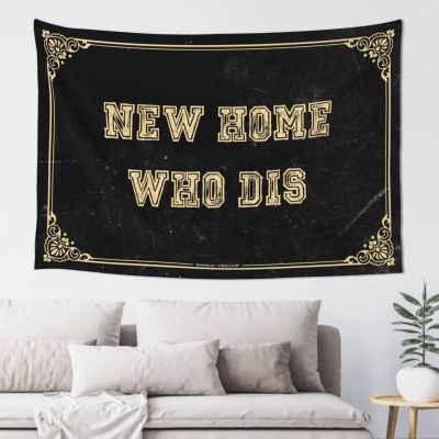 CakJuice Tapestry for Bedroom Aesthetic New Home Who Dis Tapestry Bedroom Door Decor Things for Boys Room (Size : 75X92CM)