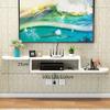 IBOWZ Floating TV Stand Cabinet Wall Hanging Tv Stand,Floating Tv Unit,Wall-Mounted Tv Cabinet for Router Shelf DVD Set-Top Box Storage view 2