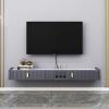 IBOWZ Floating TV Stand Cabinet Wall Mounted Tv Unit Floating Tv Stand Component Shelf,Wall-Mounted Tv Cabinet Console,Wood Video Shelving Shelf,for Bedroom view 2