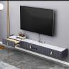 IBOWZ Floating TV Stand Cabinet Wall Mounted Tv Unit Floating Tv Stand Component Shelf,Wall-Mounted Tv Cabinet Console,Wood Video Shelving Shelf,for Bedroom view 3