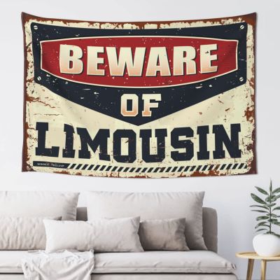 Tapestry Wall Art Beware of Limousin Tapestry Tapsterys Wall Tapsterys Wall (Size : 100X150CM)