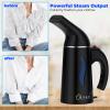 Travel Size Steamer for Clothes,Handheld Garment Steamer for Hat,1lbs Lightly,40s Fast Heat-up,8 FT Power Cord,800W, Light Mini Steamer for Home, Office and Travel, Black view 2