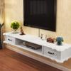 IBOWZ Floating TV Stand Cabinet Floating Tv Stand with 2 Drawers Wall-Mounted Floating Tv Shelf Entertainment Media Console Center Storage Cabinet Tv Cabinat for Living Room Home Office view 1