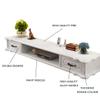 IBOWZ Floating TV Stand Cabinet Floating Tv Stand with 2 Drawers Wall-Mounted Floating Tv Shelf Entertainment Media Console Center Storage Cabinet Tv Cabinat for Living Room Home Office view 3