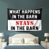 CakJuice Funny Sogns What Happens in The Barn Stays in The Barn Tapestry Cave Man Bar Asthetic Bedroom Assecories (Size : 100X150CM) view 3