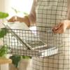 CALLARON Desktop Storage Basket Wrought Iron Decorative Wire Baskets for Home Books Snacks Organizer view 3