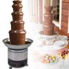 EAGLEG 4/5/6/7 Tiers Chocolate Fountain Machine Commercial Stainless Steel Chocolate Fountain Cheese Heated Melting Machine for Party Restaurant Wedding for Nacho Cheese, BBQ Sauce,5Tier view 1