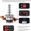 EAGLEG 4/5/6/7 Tiers Chocolate Fountain Machine Commercial Stainless Steel Chocolate Fountain Cheese Heated Melting Machine for Party Restaurant Wedding for Nacho Cheese, BBQ Sauce,5Tier view 3