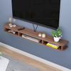 IBOWZ Floating TV Stand Cabinet Floating Shelf for Tv Components Wood Tv Stand Wall Mounted Media Console Entertainment Center Unit for Cable Boxes view 1
