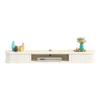 IBOWZ Floating TV Stand Cabinet Floating Tv Cabinet,with Sliding Doors on Both Sides Wall-Mounted Tv Stand with Cable Hole,Suitable for Storouter Set-Top Box DVD Player view 1