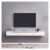 IBOWZ Floating TV Stand Cabinet Tv Cabinet Floating Tv Stand Wall Mounted Media Console Tv Shelf Game Console Router DVD Shelves Entertainment Center Shelf Media Rack Cabinet with Storage view 1