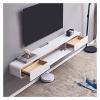 IBOWZ Floating TV Stand Cabinet Tv Cabinet Floating Tv Stand Wall Mounted Media Console Tv Shelf Game Console Router DVD Shelves Entertainment Center Shelf Media Rack Cabinet with Storage view 3
