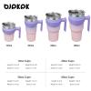 BJPKPK 30 oz Tumbler With Handle And Straw Stainless Steel Travel Mug Insulated Tumbler Cups With Lids,Pastel Sunset view 4