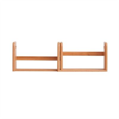 BONAD Bookshelf Small Bookshelf Modern Wooden Desk Storage Rack Simple Shelves Adjustable Desk Organizer Bookcase Organizer