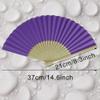 50PCS Rose Personalized Folding Hand Fans Bulk Customized Hand-held Paper Fans for Birthday Party, Wedding and Home Decoration Personalized Paper Fans Handheld Bulk Custom Hand-held Fans for Guests view 3