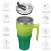 BJPKPK 40 oz Tumbler With Handle Insulated Tumbler With Lid And Straw Stainless Steel Travel Mug Coffee Cups,Bamboo Grove view 2