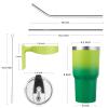BJPKPK 40 oz Tumbler With Handle Insulated Tumbler With Lid And Straw Stainless Steel Travel Mug Coffee Cups,Bamboo Grove view 3