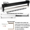 THEGA Extendable Pull Out Closet Rod - Sliding Wardrobe Closet Rod, Steel Extendable Wardrobe Rail, Extendable Clothes Rail with 2 Slides, Space-Saving, Load-Bearing Up to 25 Kg (Size : 600mm) view 2