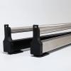 THEGA Extendable Pull Out Closet Rod - Sliding Wardrobe Closet Rod, Steel Extendable Wardrobe Rail, Extendable Clothes Rail with 2 Slides, Space-Saving, Load-Bearing Up to 25 Kg (Size : 600mm) view 3