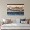 Macrame Wall Hanging Nordic Style Retro Hand Woven Dyed Tapestry, Creative Landscape Hanging Paintings, Bedroom/Living Room/homestay Wall Decoration (Size : 150x90cm/59x35.4in) view 3